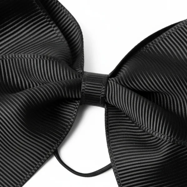 Black Ribbon Bow