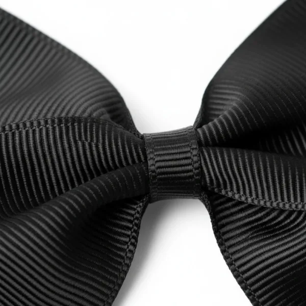 Black Ribbon Bow