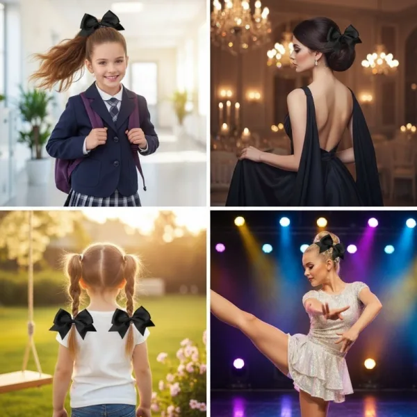 Black Ribbon Bow