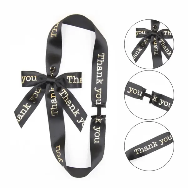 Black Gift Bows and Ribbon Wholesale Decorative - Image 3