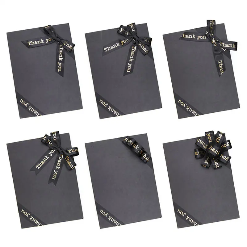 black gift bows and ribbon