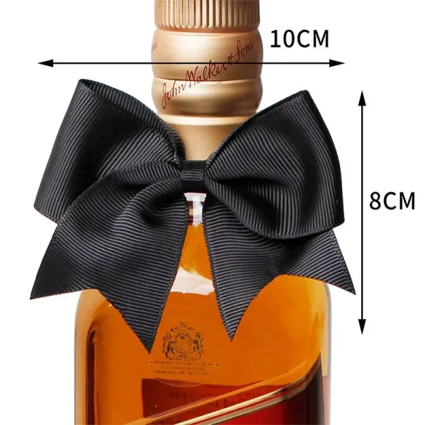Wholesale Black Ribbon Bow Grosgrain Fish Tail Elastic Loop - Image 4