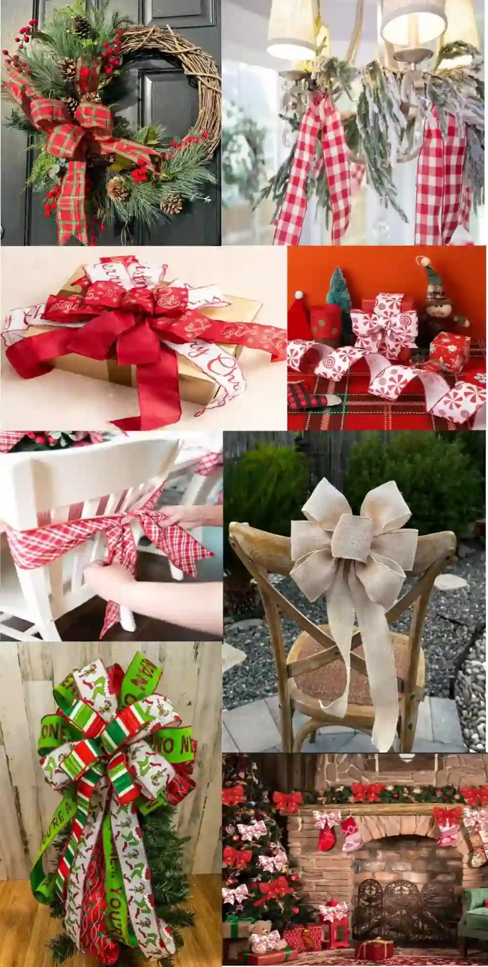 burlap christmas ribbon