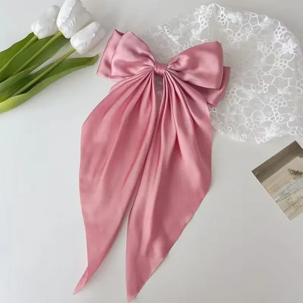 Hair Ribbons and Bows - Butterfly Flower Fabric Clips Set - Image 2