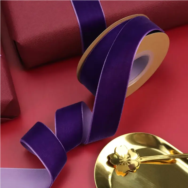 Narrow Velvet Ribbon 3-50mm Wide - High-Quality Soft Craft Decor Supplies