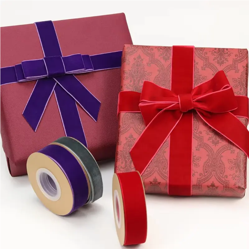 Narrow Velvet Ribbon 3-50mm Wide - High-Quality Soft Craft Decor Supplies