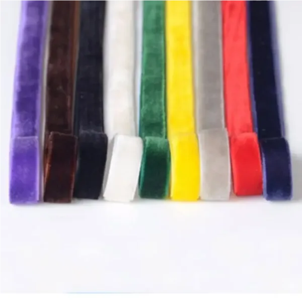 Narrow Velvet Ribbon 3-50mm Wide - High-Quality Soft Craft Decor Supplies