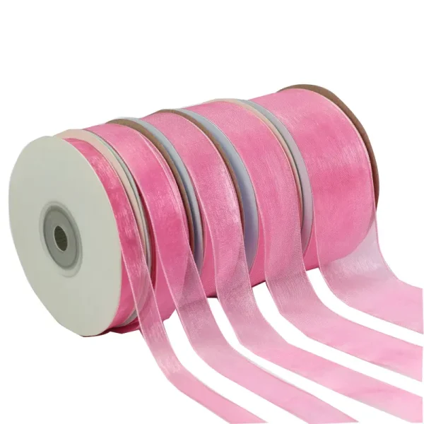 pink organza ribbon