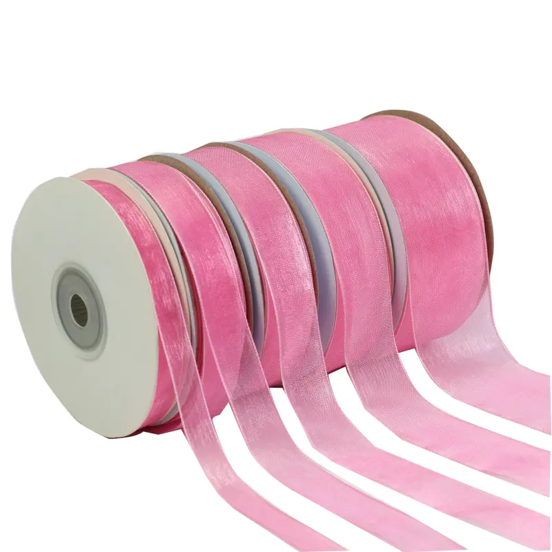 pink organza ribbon
