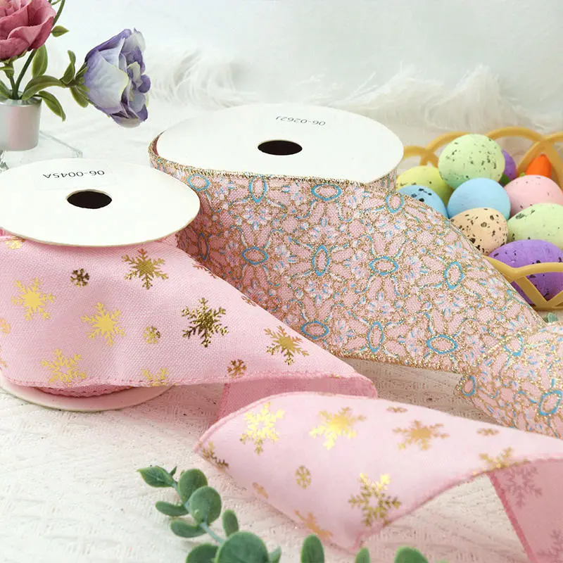 Pink Velvet Christmas Ribbon for Gift Wrapping & DIY Decor