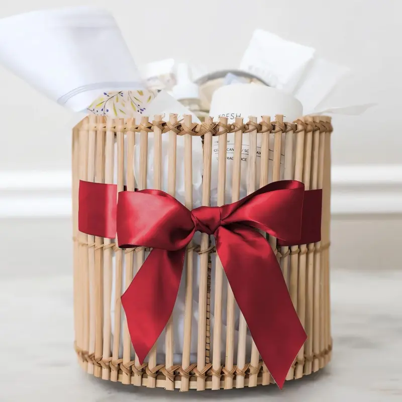 red satin ribbon