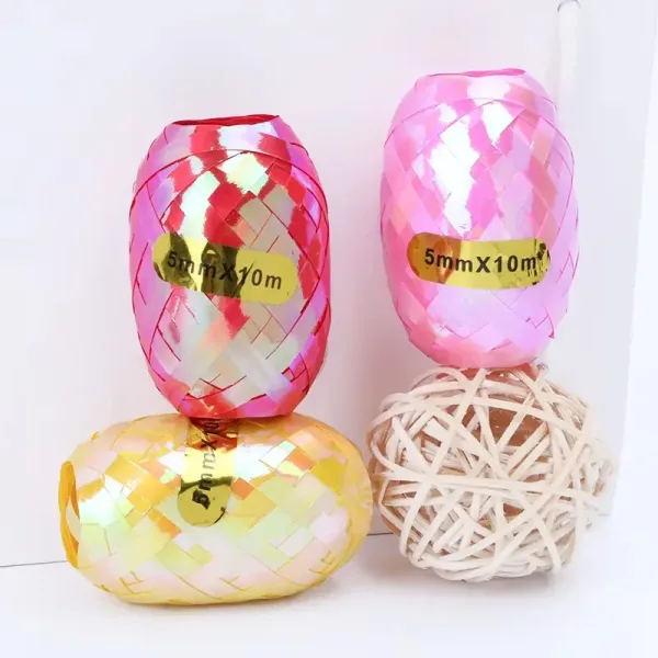 Ribbon Egg 5mm*10m Rainbow Iridescent Christmas Decor - Image 2