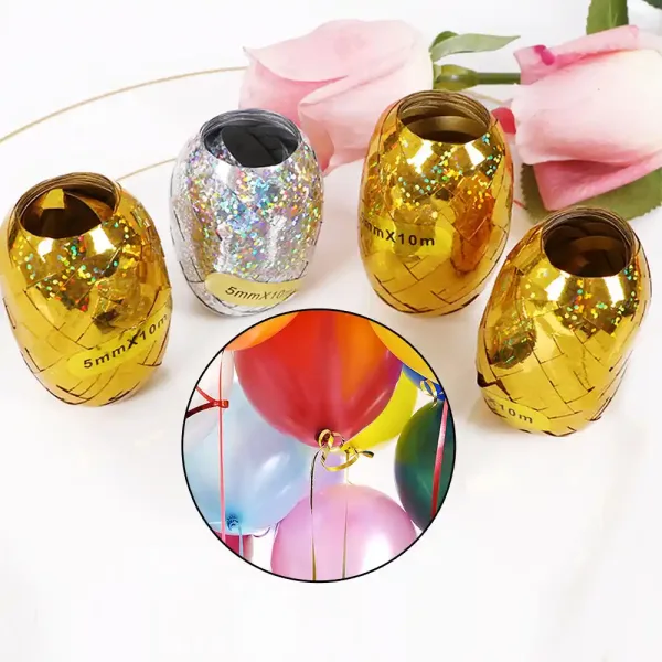 Ribbon Egg 5mm*10m Rainbow Iridescent Christmas Decor - Image 4