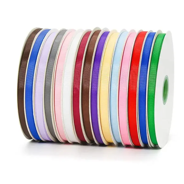 Thin Grosgrain Ribbon Roll for Gift & Garment Decoration - Image 3
