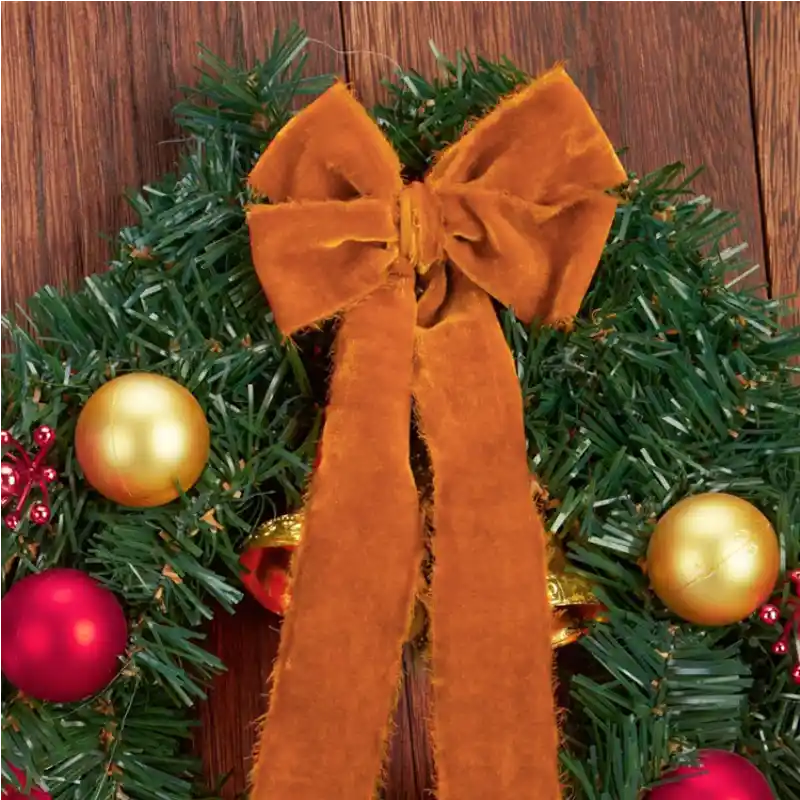 Custom Velvet Frayed Edge Ribbon 4cm Wide - Color Options Available