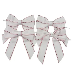 White Ribbon Bow