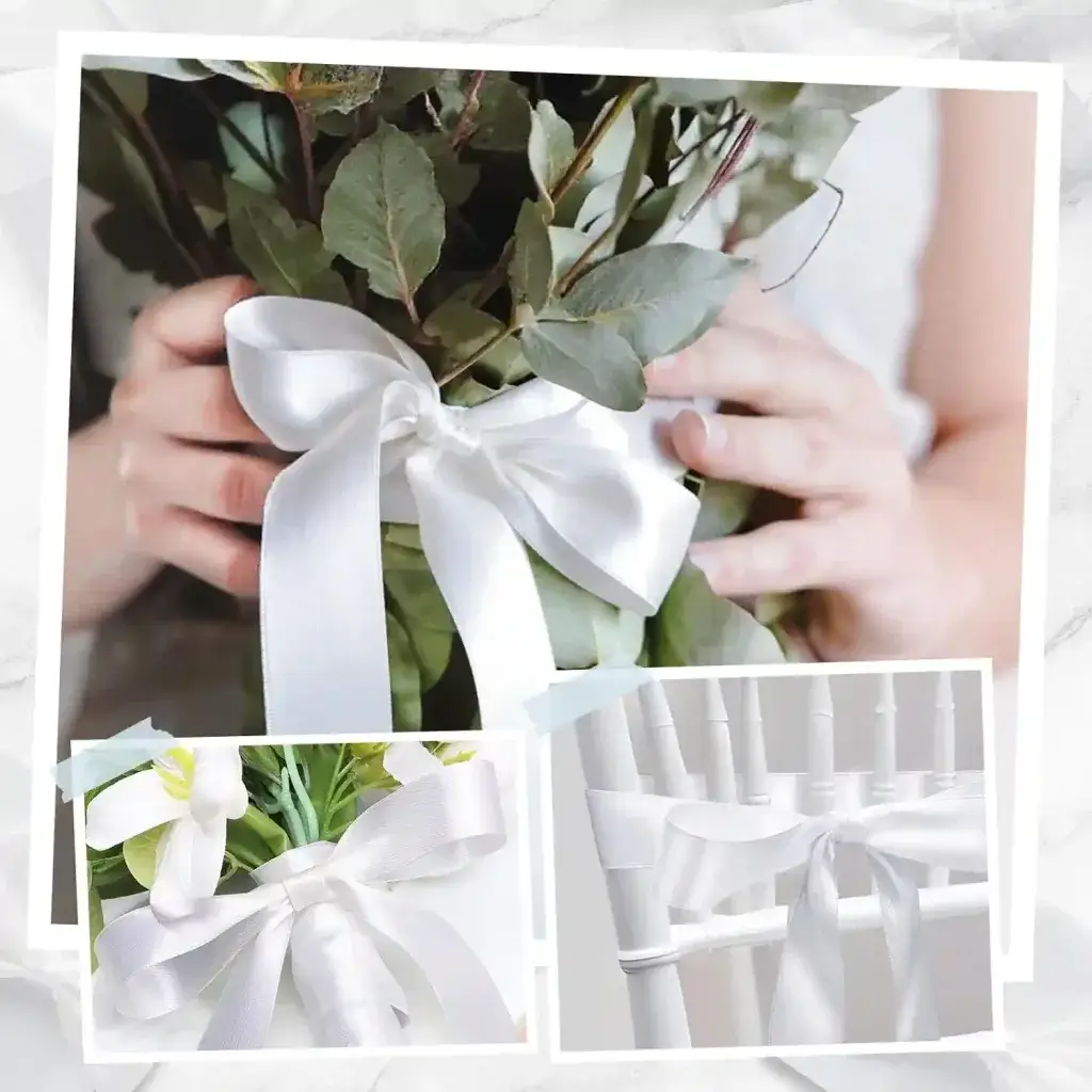 white satin ribbon