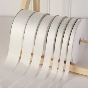 white satin ribbon