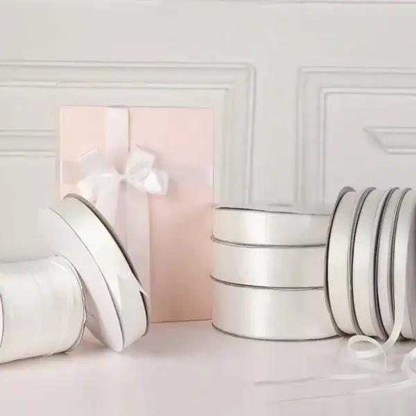 white satin ribbon