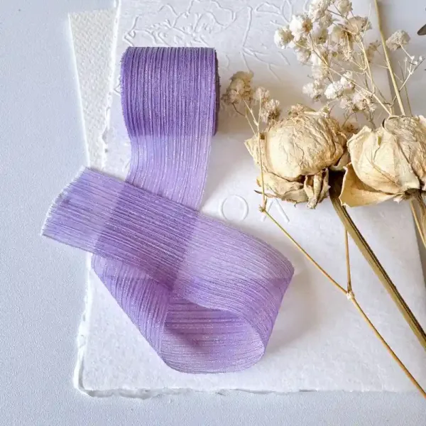 Chiffon Ribbon & Glitter Accessories for Gift Packaging