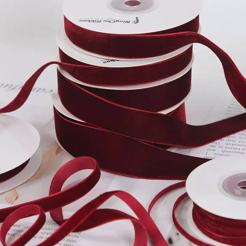 Burgundy Red Velvet Ribbon - DIY Craft & Gift Wrapping Essential