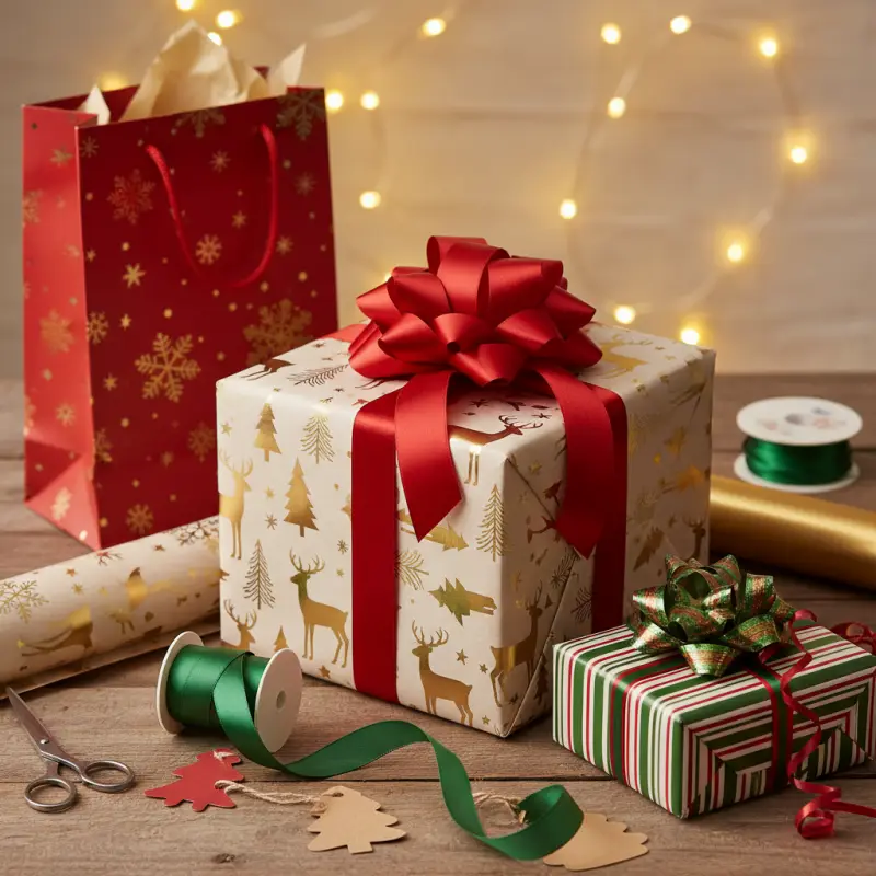 gift packaging ribbon bow