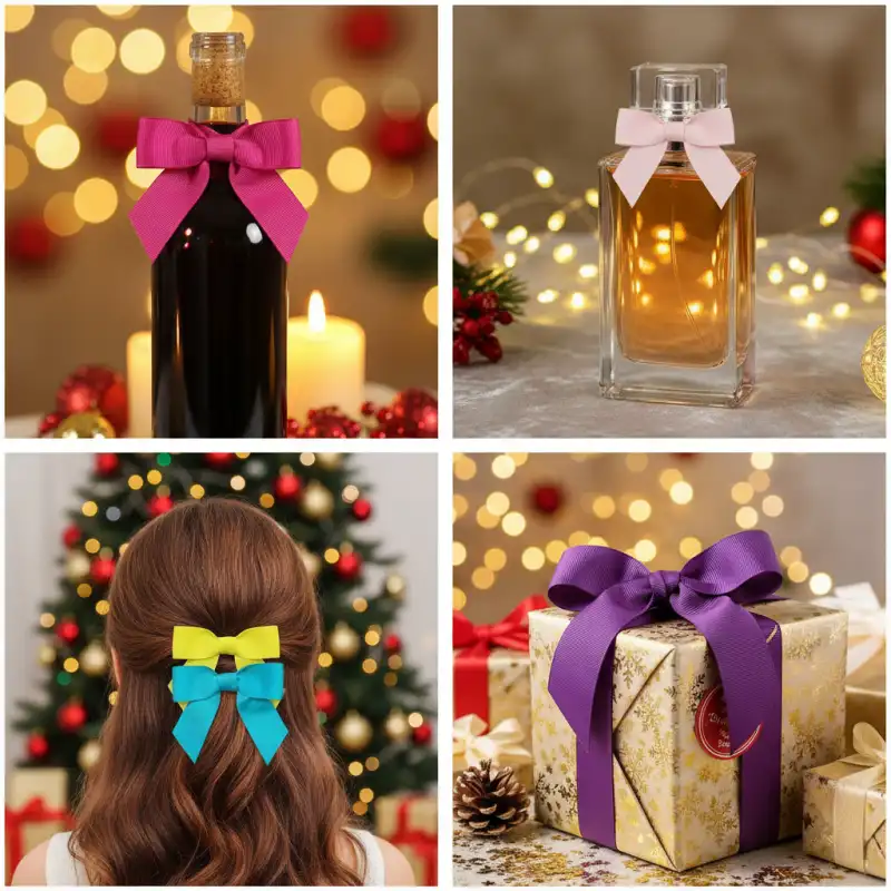 Grosgrain Ribbon Bows: Festive Elegance