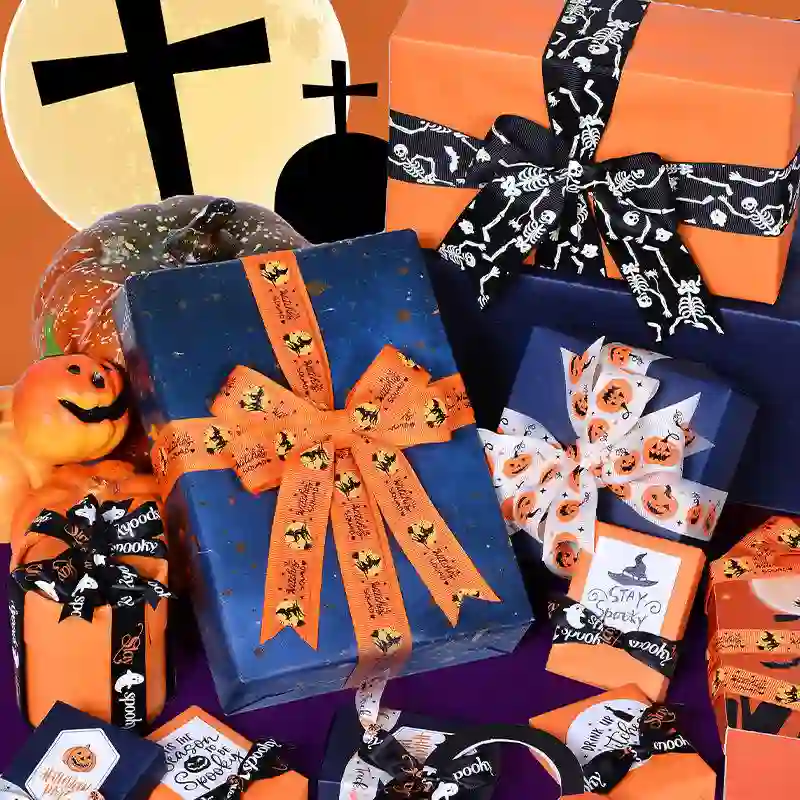 Halloween Grosgrain Ribbon - Spooky Decor Essentials