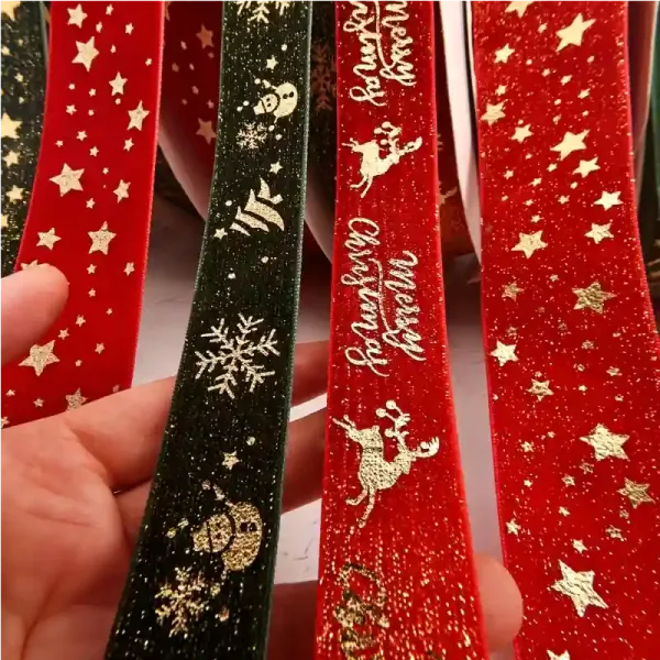 Custom Printed Velvet Ribbon - Luxury Gift Packaging Solutions