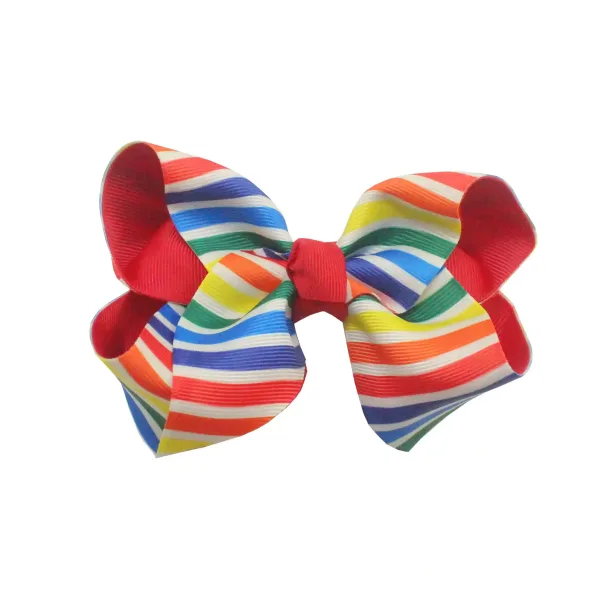 Rainbow Hair Ribbon Bowties - Colorful Elegance - Image 2
