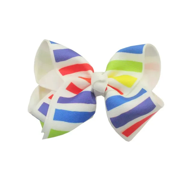 Rainbow Hair Ribbon Bowties - Colorful Elegance - Image 3