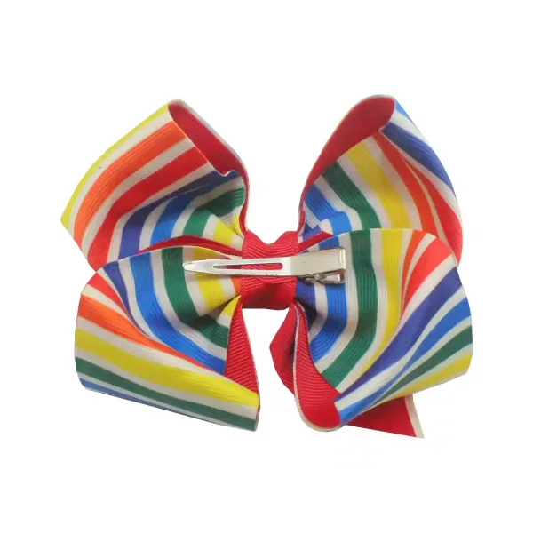 Rainbow Hair Ribbon Bowties - Colorful Elegance - Image 4