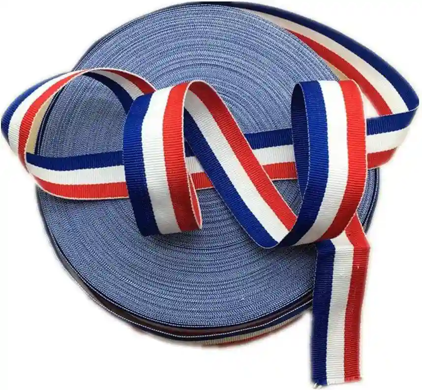 Premium Red White & Blue Grosgrain Ribbon - Stylish & Durable