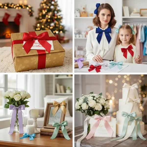 Vibrant Ribbon Tied Bows, 50+ Colors, Wholesale Deals - Image 4