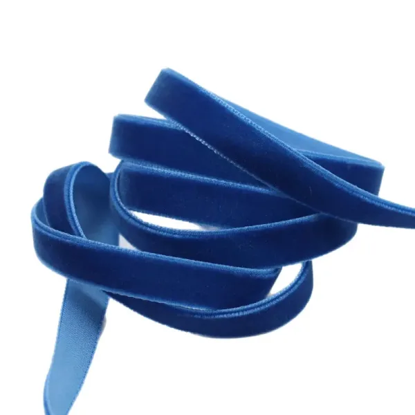 Royal Blue Velvet Ribbon - Elegant & Luxurious