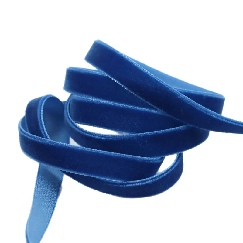Royal Blue Velvet Ribbon - Elegant & Luxurious