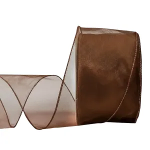 brown organza ribbon