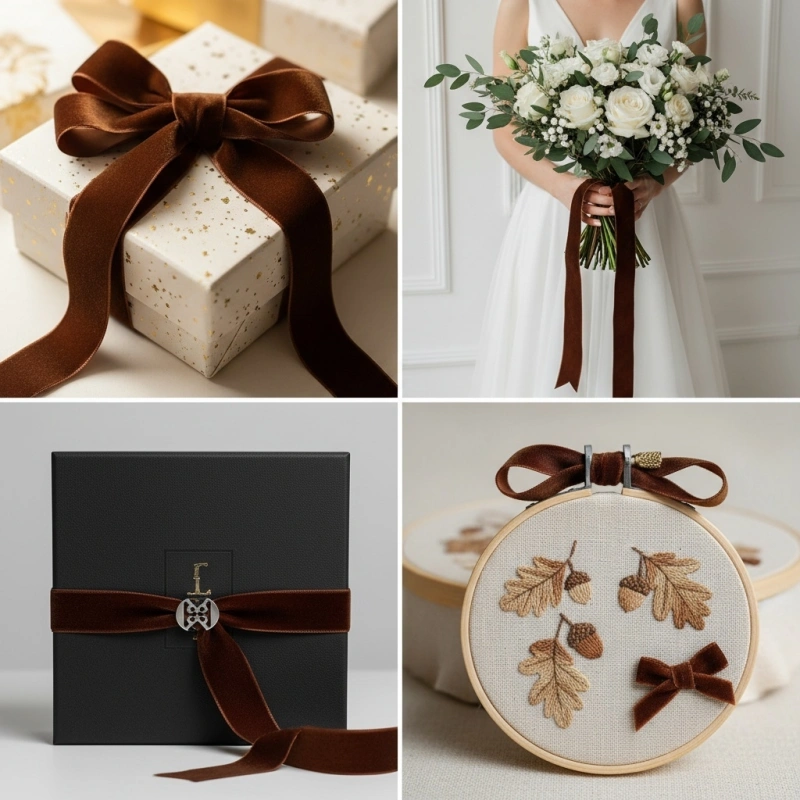 chocolate velvet ribbon