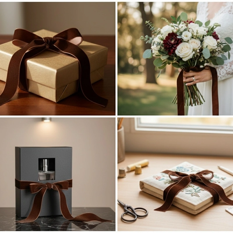 chocolate velvet ribbon