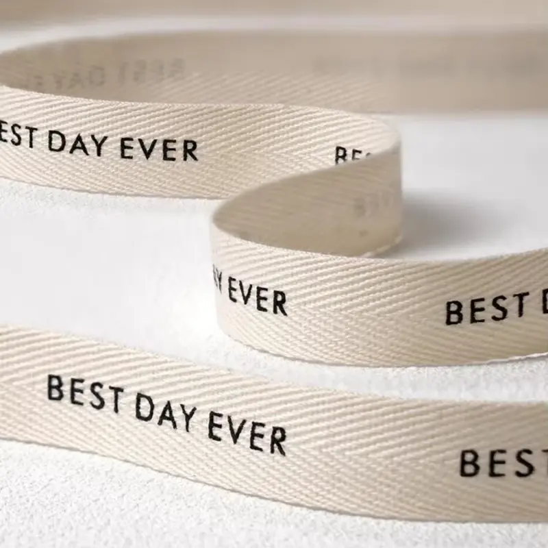 custom printed cotton ribbon