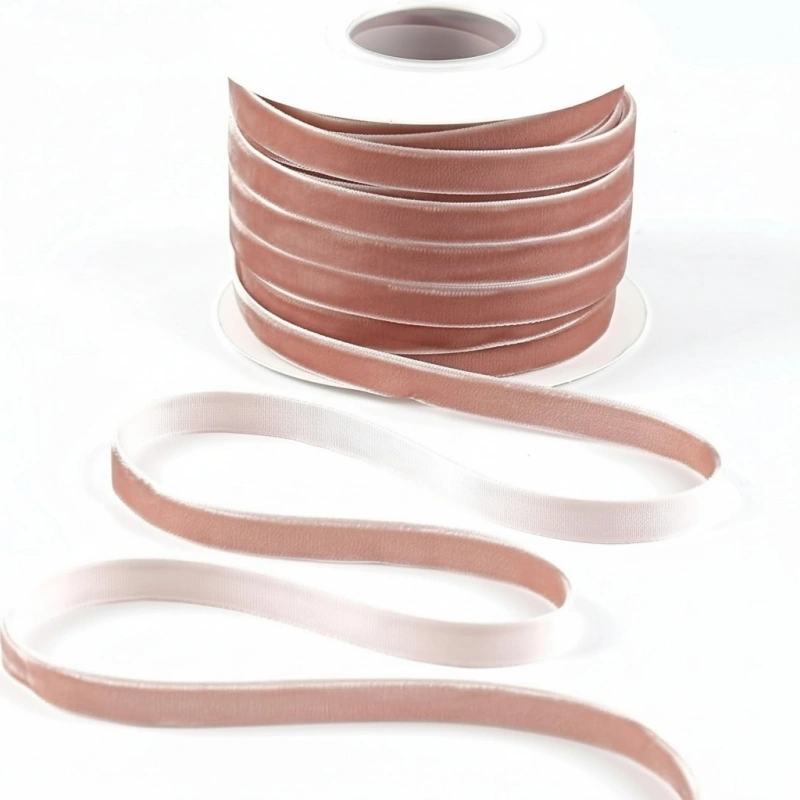 dusky pink velvet ribbon