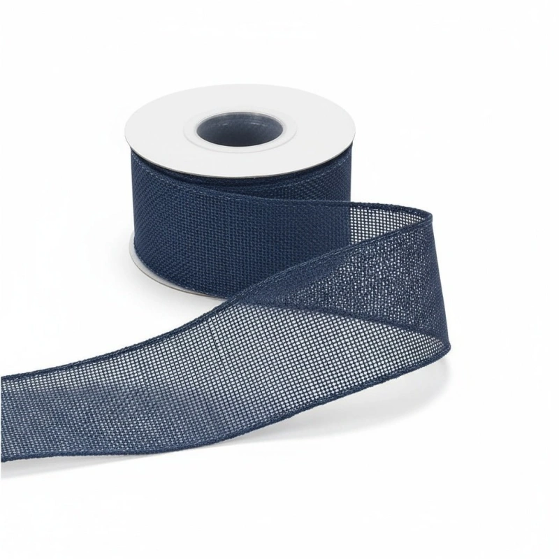 navy burlap ribbon