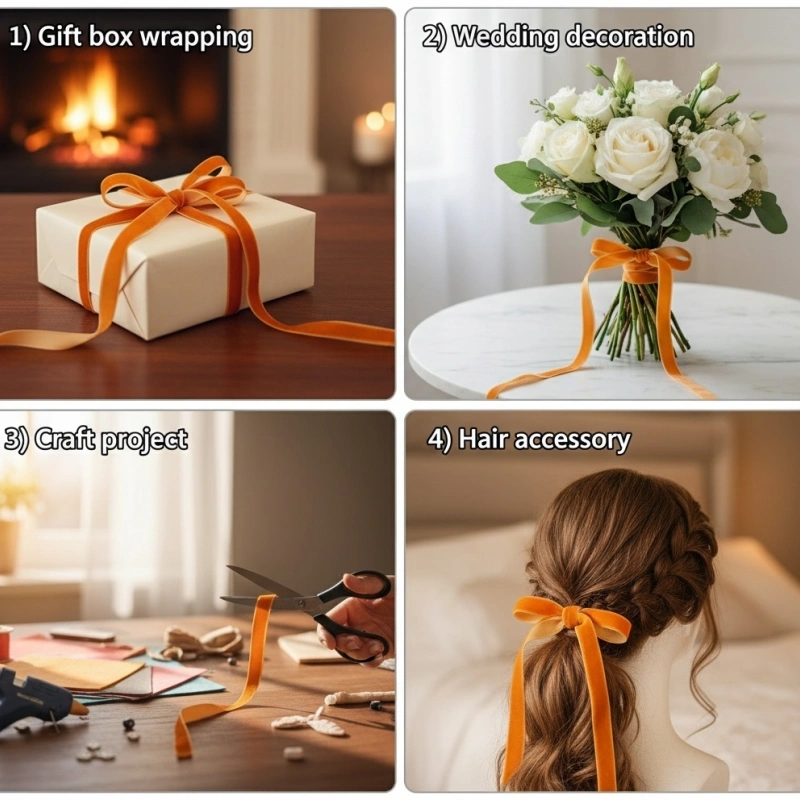 orange velvet ribbon