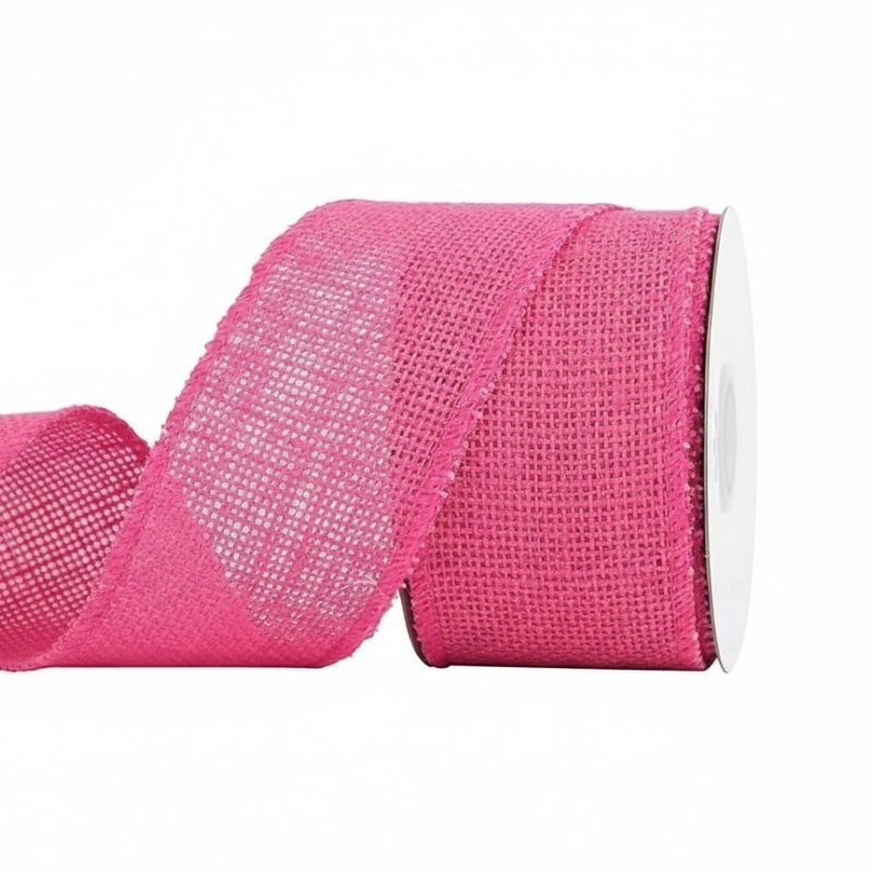 pink burlap ribbon