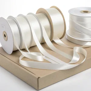 white satin ribbon