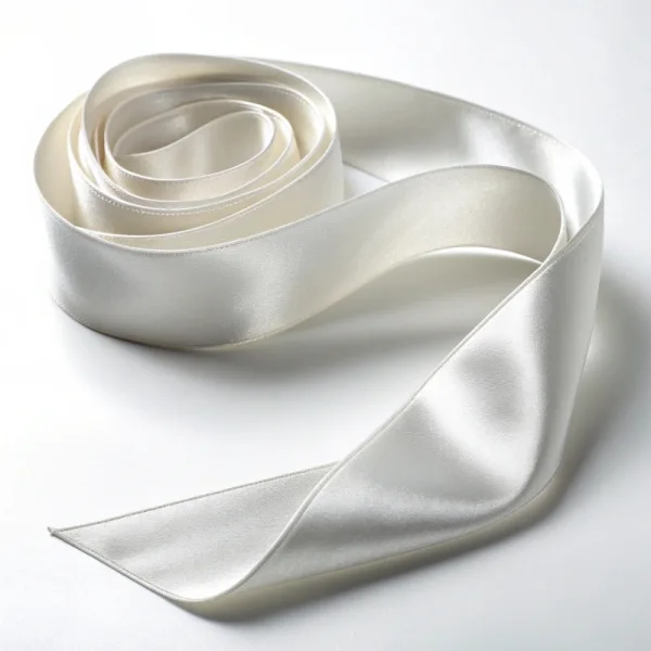 white satin ribbon